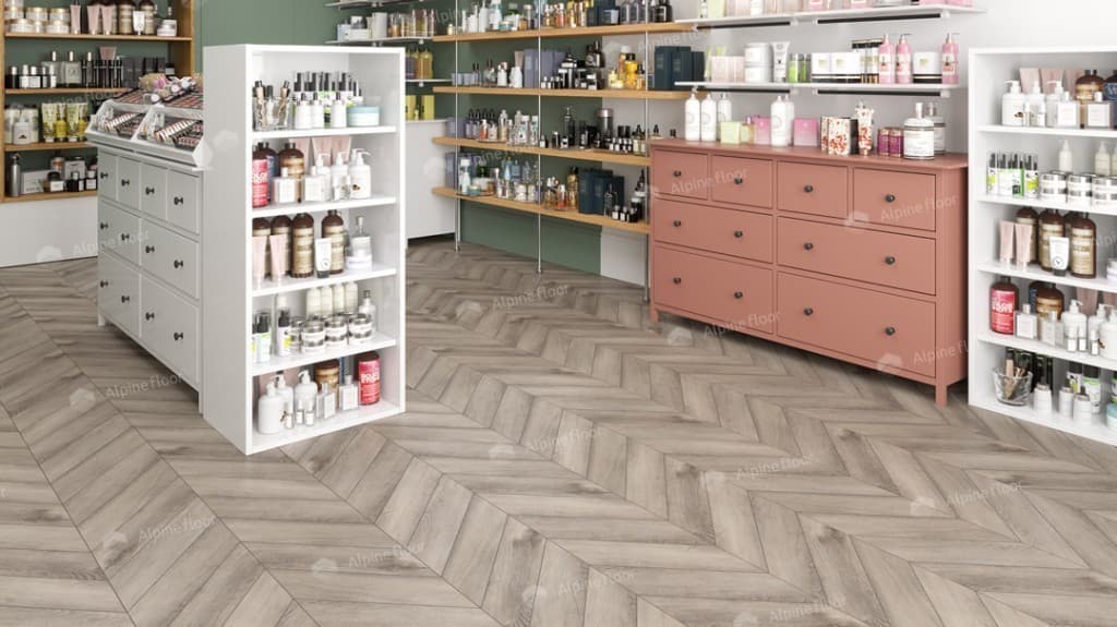 LVT плитка  Дуб Исида Шеврон Chevron ECO 20-8