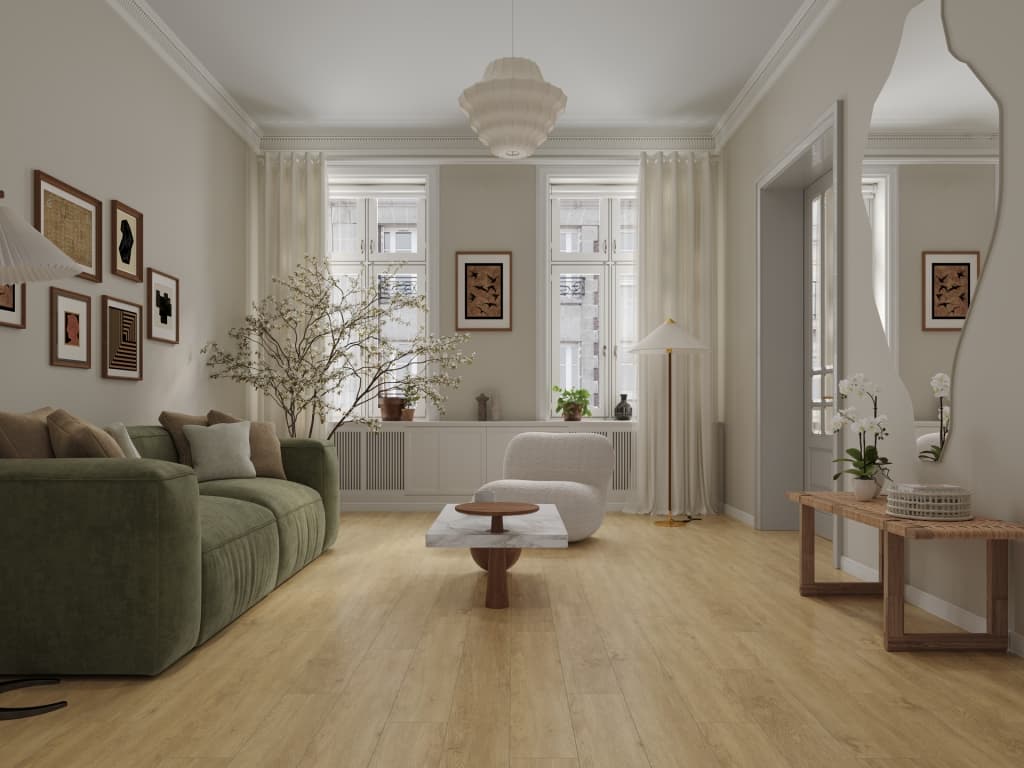 SPC ламинат Гранд Секвойя (Grand Sequoia) 5 мм МИНДАЛЬ ECO 11-608 MC