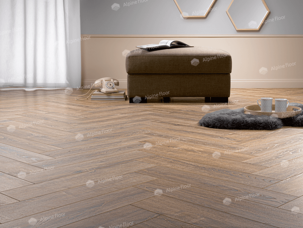 Ламинат Ёлка европейская Дуб Лазурный Herringbone 12 BR Balearic oak 622