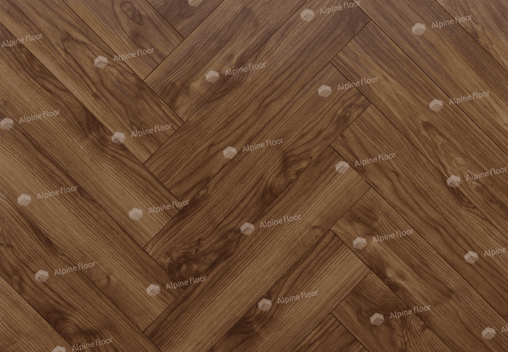 Ламинат Ёлка европейская Орех Шоколадный Herringbone 12 BR Chocolate Walnut 520