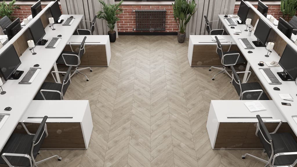 SPC ламинат Альпийский шеврон (Chevron Alpine) Карите ECO 18-11 MC