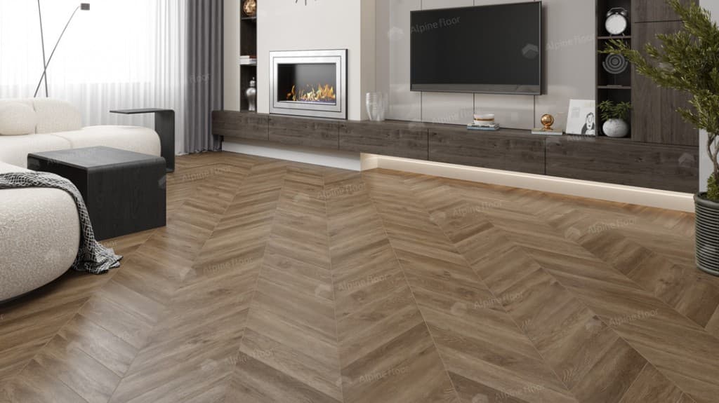 LVT плитка Макадамия Шеврон Chevron ECO 20-5